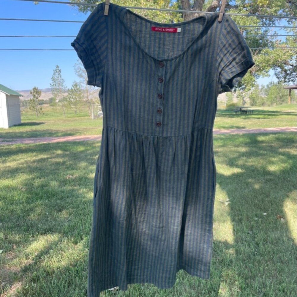 Pyne & Smith No.11 Classic Button Up Linen Dress